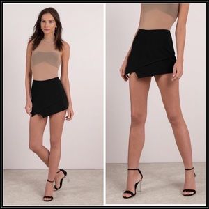 Tobi Black Asymmetrical Skort
